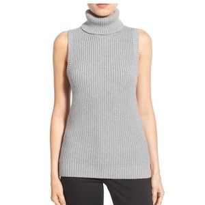 Michael Kors Sleeveless Turtleneck Sweater